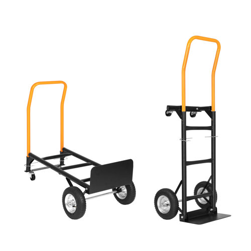 LUCKYREMORE Convertible Hand Truck Dual Purpose 2 Wheel Dolly And 4